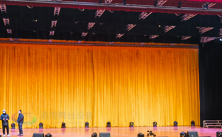 學(xué)校禮堂、報(bào)告廳 大型舞臺(tái)阻燃幕布廠家定做